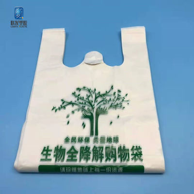 Пластиковое Compostable хозяйственной сумки 100% футболки Biodegradable