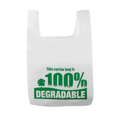 Плоская Biodegradable пластмасса носит кладет хозяйственную сумку в мешки 100% Biodegradable