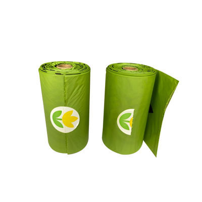 зеленые Biodegradable сумки мусорной корзины делают Compostable сумки водостойким отброса 15mic
